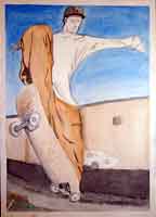 A water color illustration taken from a photo